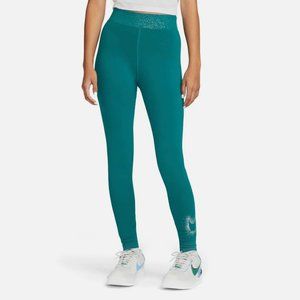 NWT NIKE  Stardust High-Rise Leggings | Green 1X